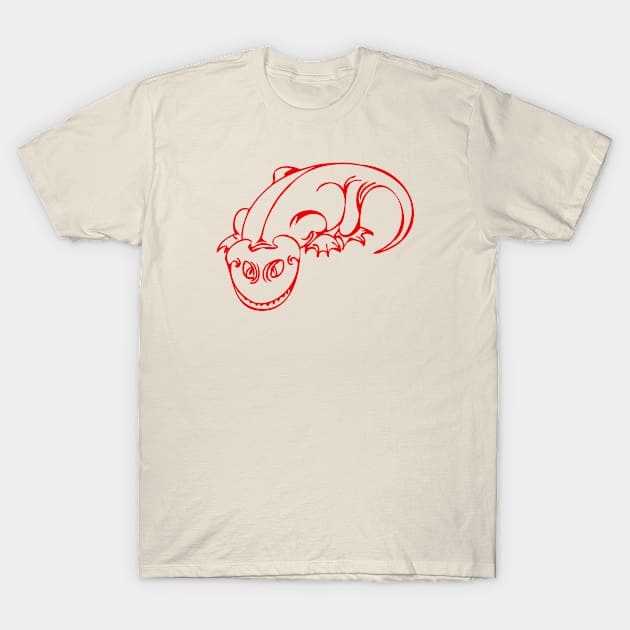 dino_016-red T-Shirt by PhantomLiving